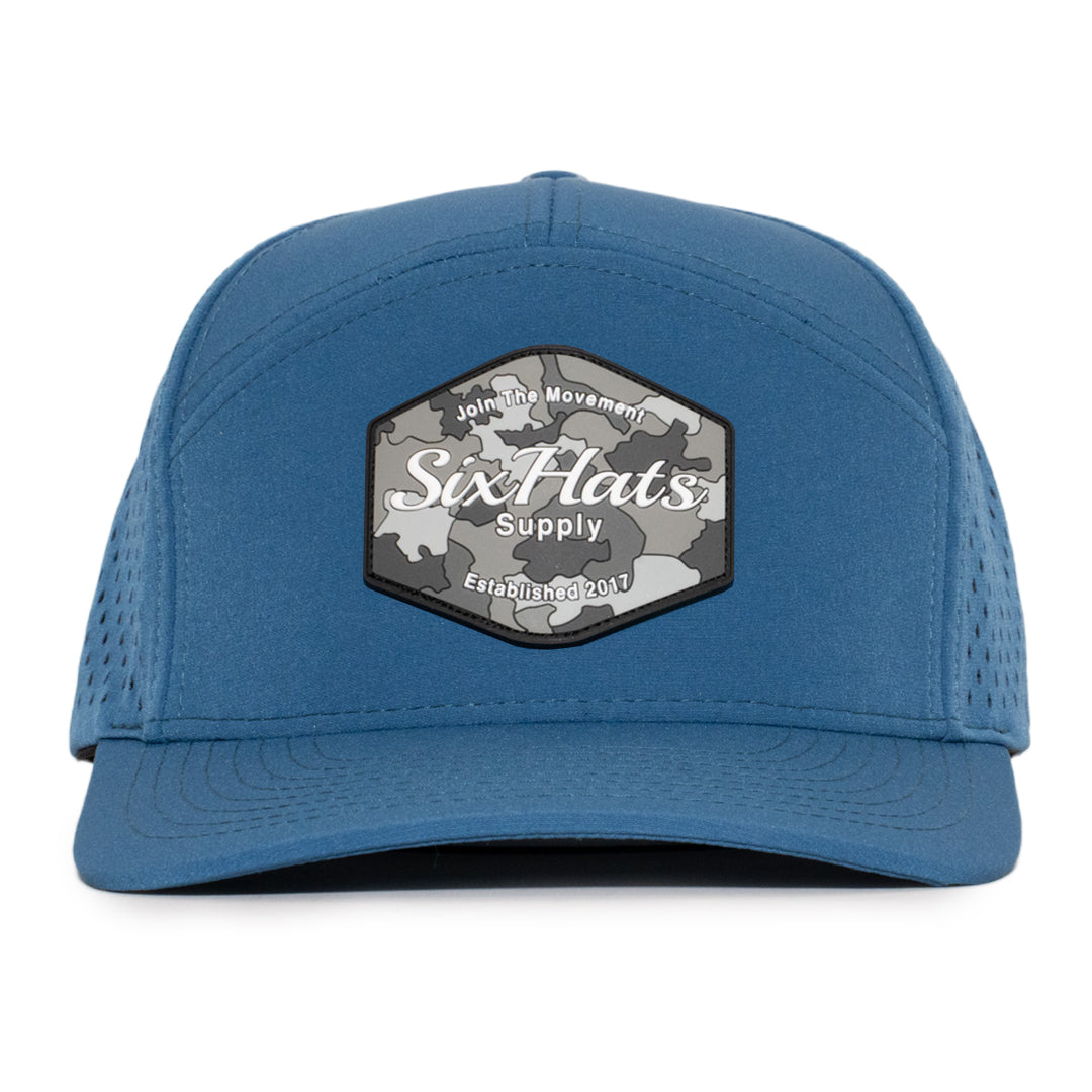 Atlantic Blue Hex Tradesman Waterproof Hat