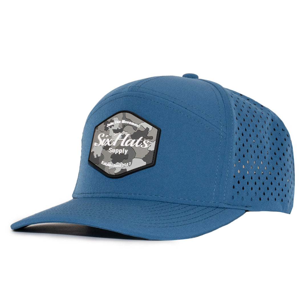 Atlantic Blue Hex Tradesman Waterproof Hat
