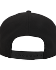 Stealth Black Low Pro Waterproof Hat (Full Material Back)