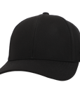 Stealth Black Low Pro Waterproof Hat (Full Material Back)