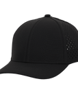 Black 19th Hole Low Pro Waterproof Hat