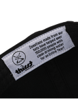 Stealth Black Low Pro Waterproof Hat (Full Material Back)