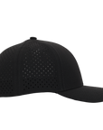 Black OG Low Pro Waterproof Hat (Lasered Mesh)