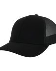Stealth Black Mesh Low Pro Waterproof Hat