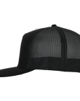 Stealth Black Mesh Tradesman Waterproof Hat