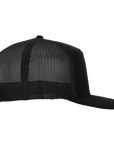 Stealth Black Mesh Tradesman Waterproof Hat