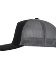 Stealth Black & Charcoal Mesh Signature Waterproof Hat