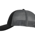 Stealth Black & Charcoal Mesh Low Pro Waterproof Hat