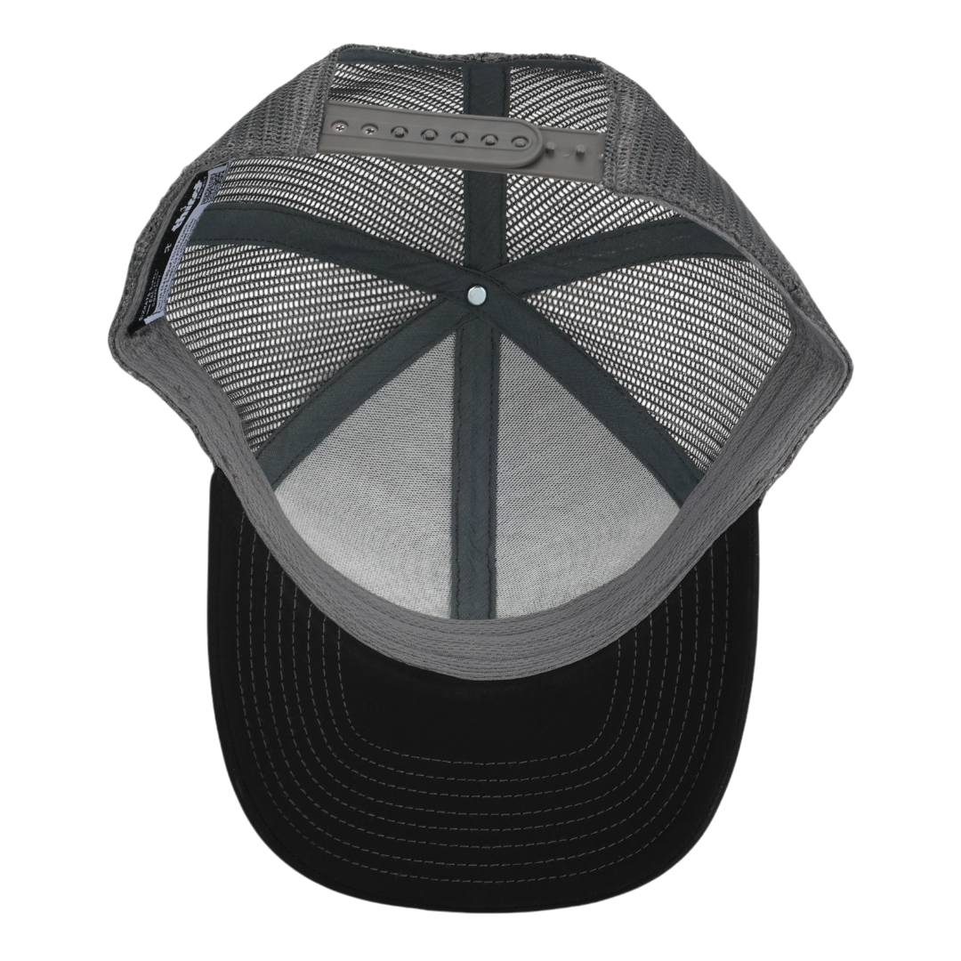 Black & Charcoal Mesh Mushroom Low Pro Waterproof Hat