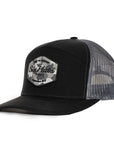 Black & Charcoal Mesh Hex Tradesman Waterproof Hat