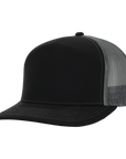 Stealth Black & Charcoal Mesh Tradesman Waterproof Hat
