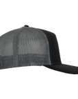 Stealth Black & Charcoal Mesh Tradesman Waterproof Hat