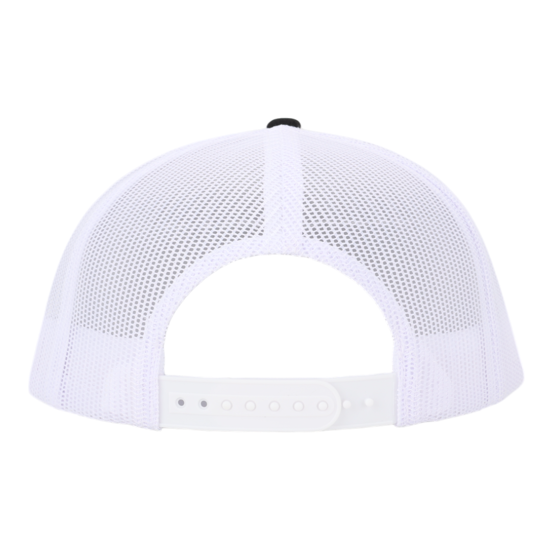 Black & White Mesh Horizon Signature Waterproof Hat