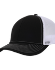 Stealth Black & White Mesh Low Pro Waterproof Hat