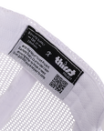 Stealth Black & White Mesh Low Pro Waterproof Hat