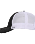 Stealth Black & White Mesh Low Pro Waterproof Hat
