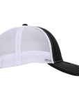 Stealth Black & White Mesh Low Pro Waterproof Hat