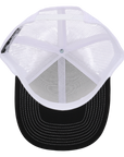 Stealth Black & White Mesh Low Pro Waterproof Hat