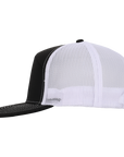 Stealth Black & White Mesh Tradesman Waterproof Hat