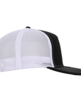 Stealth Black & White Mesh Tradesman Waterproof Hat