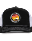 Black & White Mesh Horizon Tradesman Waterproof Hat