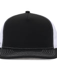 Black and White plastic mesh 5 panel signature hat waterproof cap Six hats Supply