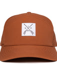 Burnt_Orange_tradesman_arrow_patch_six_hats_supply_waterproof_hat
