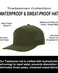 Forest Green Beaver Tradesman Waterproof Hat