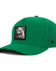 Kelly Green signature Beaver fabric patch waterproof and sweat proof frontside view SixHats supply