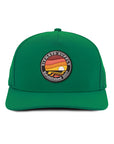 Kelly Green signature Horizon rubber patch waterproof and sweat proof front view SixHats supply