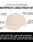 Stealth Khaki Low Pro Waterproof Hat