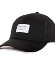 Black OG Low Pro Waterproof Hat (Lasered Mesh)