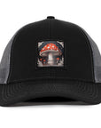 Black & Charcoal Mesh Mushroom Low Pro Waterproof Hat