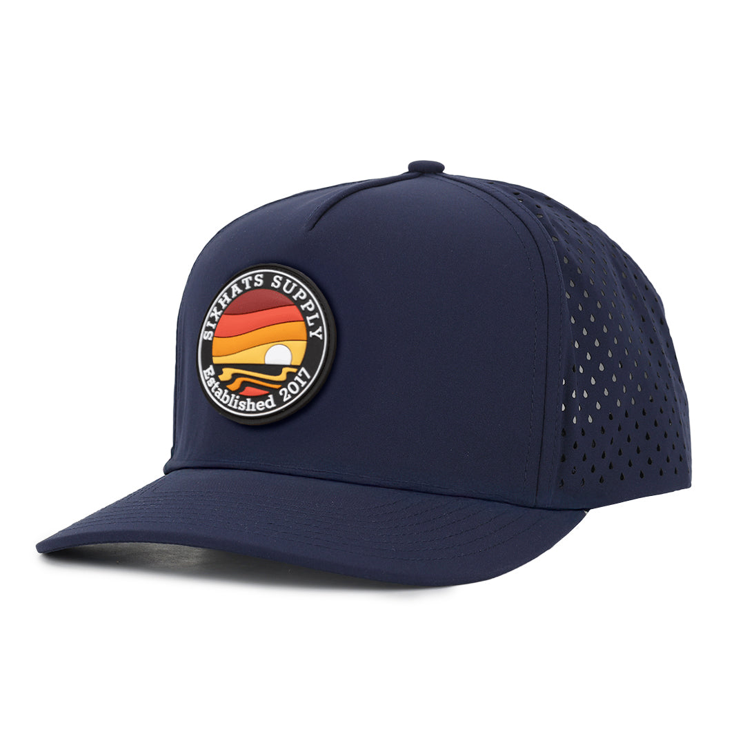 Navy Horizon Signature Waterproof Hat – sixhatssupply