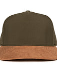 Olive Green Signature baseball 5 panel hat waterproof sweat proof Six hats Supply