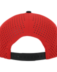Stealth Red & Black Low Pro Waterproof Hat
