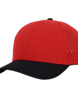 Stealth Red & Black Low Pro Waterproof Hat