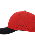 Stealth Red & Black Low Pro Waterproof Hat