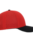 Stealth Red & Black Low Pro Waterproof Hat