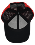 Stealth Red & Black Low Pro Waterproof Hat