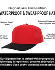 Stealth Red & Black Signature Waterproof Hat