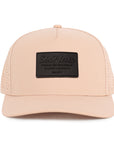 Khaki signature cap range black rubber patch sew on in front waterproof hats Six Hats Supply