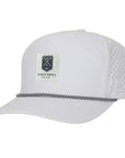 White Golf Patch Tradesman Tee Holder Hat W/ Magnetic Ball Marker