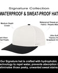 Tan & Black Golf Sucks Signature Waterproof Hat
