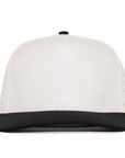 Tan signature with black brim 5 hat panel waterproof cap Six Hats Supply