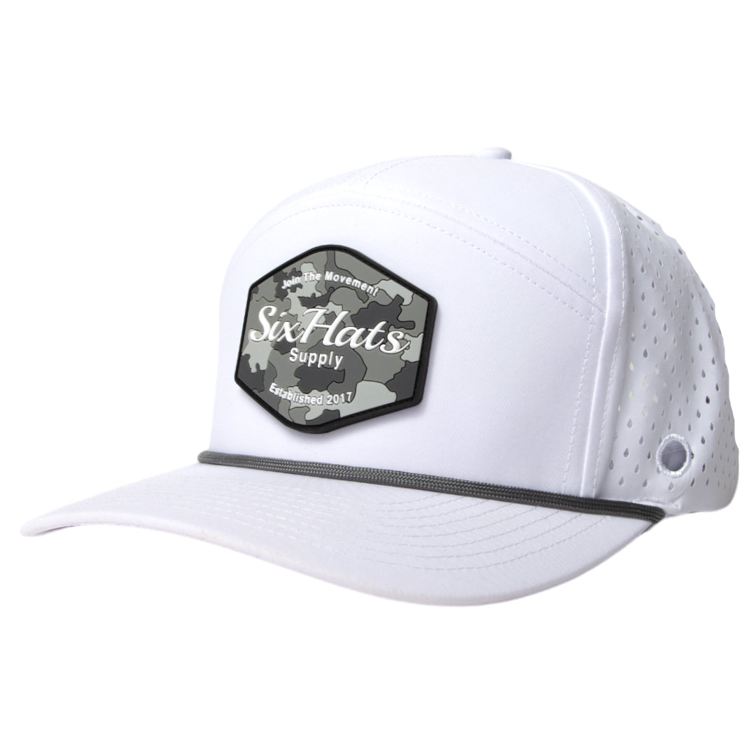 White Hex Tradesman Waterproof Hat