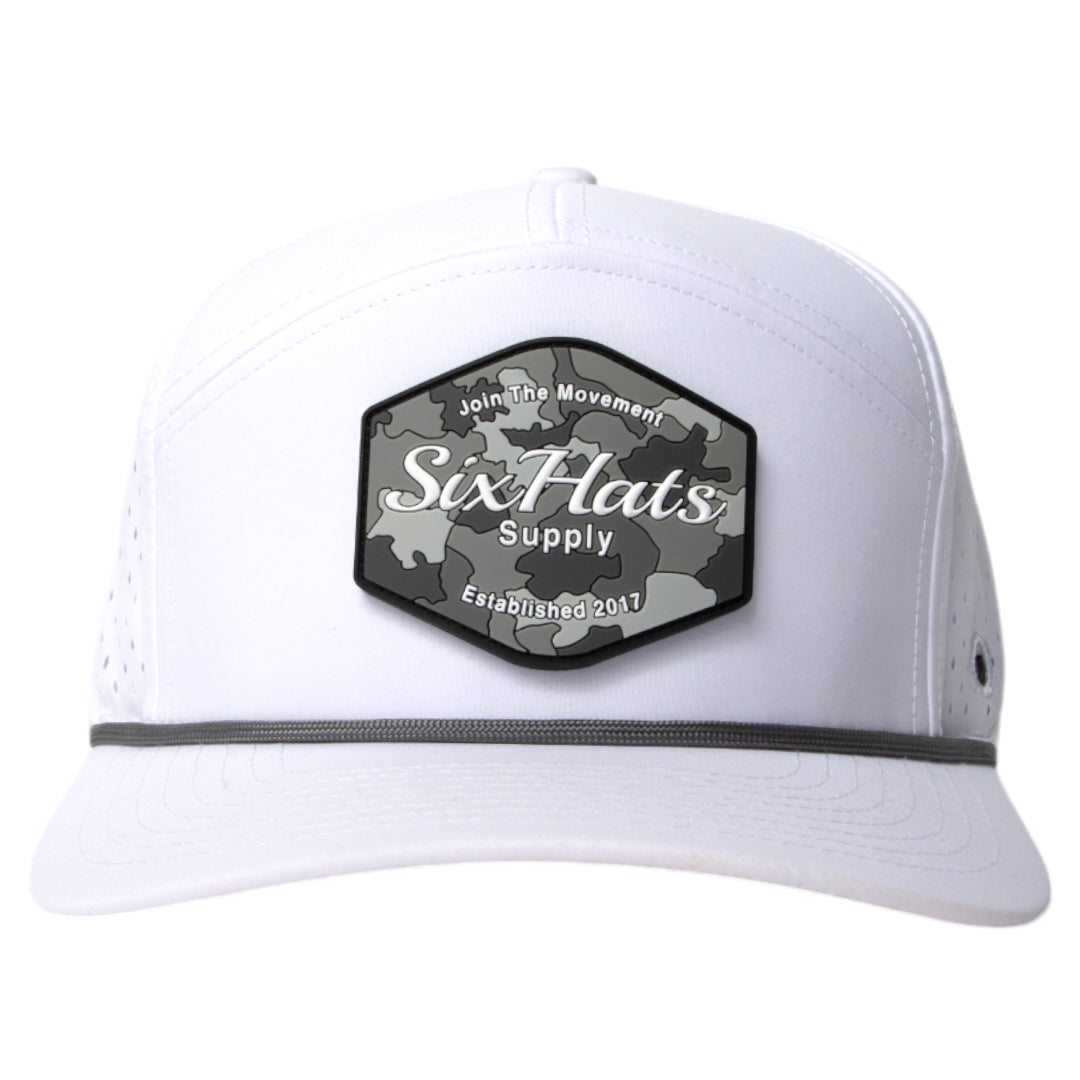 White Hex Tradesman Waterproof Hat