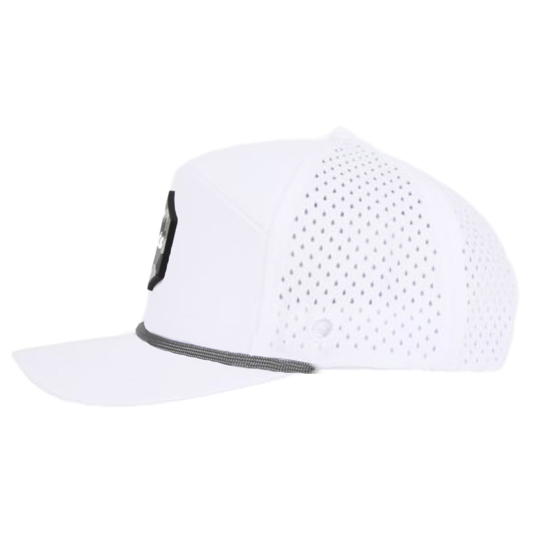 White Hex Tradesman Waterproof Hat