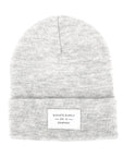 Heather Grey Folding Beanie