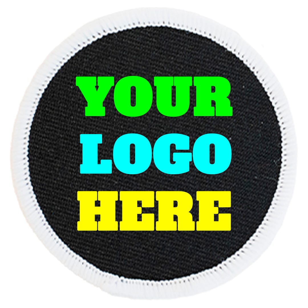 Black Fabric Patch With White Border – sixhatssupply